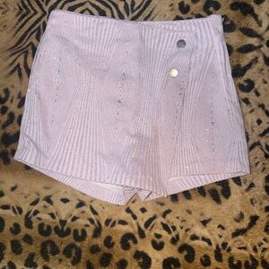 Haute Monde Light Purple Textured Skort